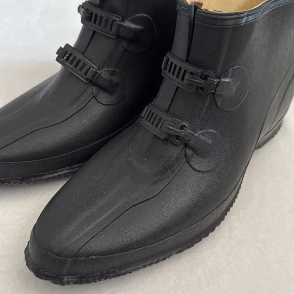 {VTG} LaCrosse | ZXT Rubber Two Buckle Overshoe Waterproof Boot Black (14)