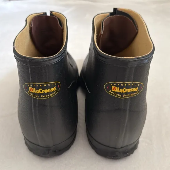 {VTG} LaCrosse | ZXT Rubber Two Buckle Overshoe Waterproof Boot Black (14)