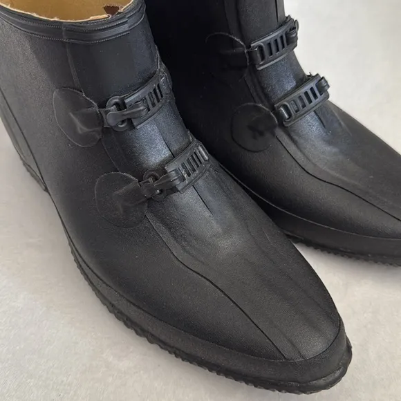 {VTG} LaCrosse | ZXT Rubber Two Buckle Overshoe Waterproof Boot Black (14)