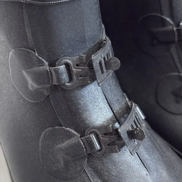{VTG} LaCrosse | ZXT Rubber Two Buckle Overshoe Waterproof Boot Black (14)