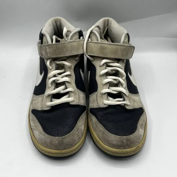 Vtg Nike Dunk High Mens Size 6.5 Black/Gray Leather/Suede Skate Shoes Sneakers
