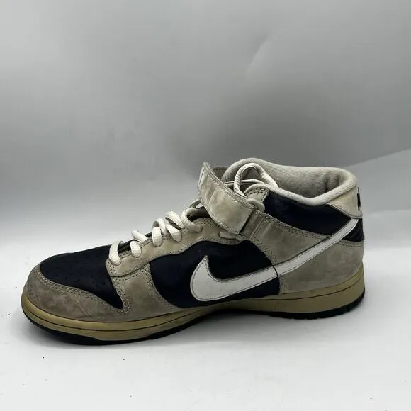 Vtg Nike Dunk High Mens Size 6.5 Black/Gray Leather/Suede Skate Shoes Sneakers