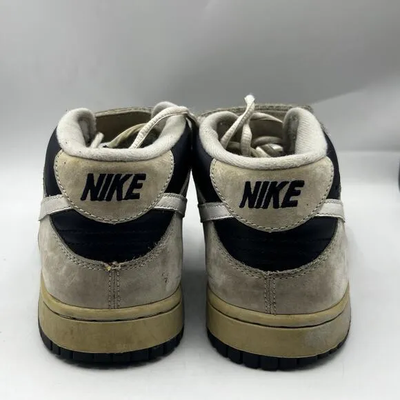 Vtg Nike Dunk High Mens Size 6.5 Black/Gray Leather/Suede Skate Shoes Sneakers