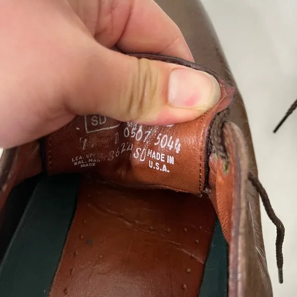 VTG Red Wing Brown Leather 8622 Oxford Shoes 11 D Made IN USA Slip Resistant