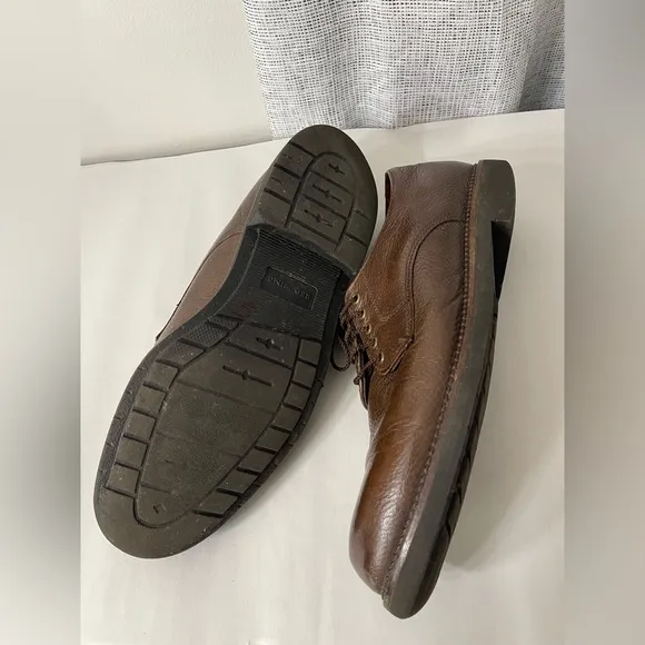 VTG Red Wing Brown Leather 8622 Oxford Shoes 11 D Made IN USA Slip Resistant