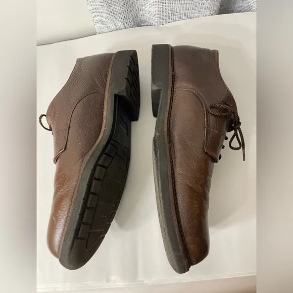VTG Red Wing Brown Leather 8622 Oxford Shoes 11 D Made IN USA Slip Resistant