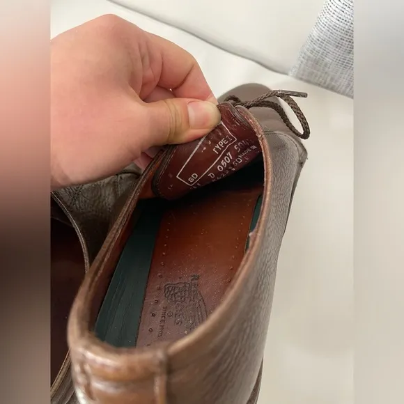 VTG Red Wing Brown Leather 8622 Oxford Shoes 11 D Made IN USA Slip Resistant
