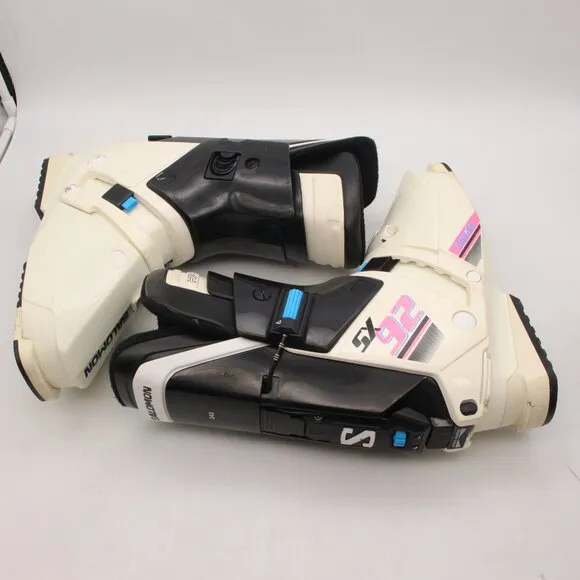 VTG Salomon SX92 Equipe Black White Rear Entry Ski Boots Size 340-45