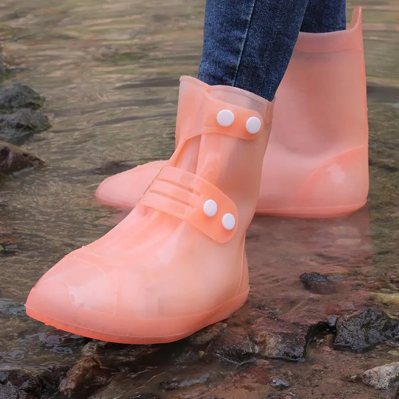 Waterproof Shoe Covers Fashion Rain Boots Men/women Outdoor Non-Slip Silicone Shoe Covers
