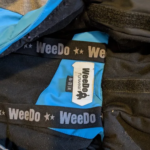 WeeDo Racoondo Snowsuit , Grey Blue, size Medium