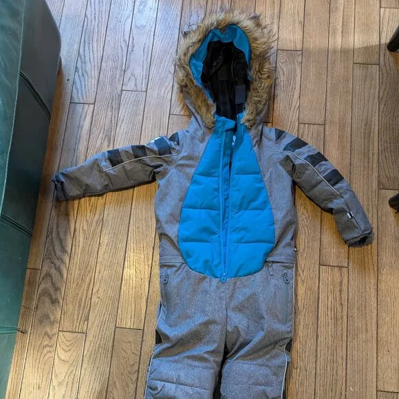 WeeDo Racoondo Snowsuit , Grey Blue, size Medium