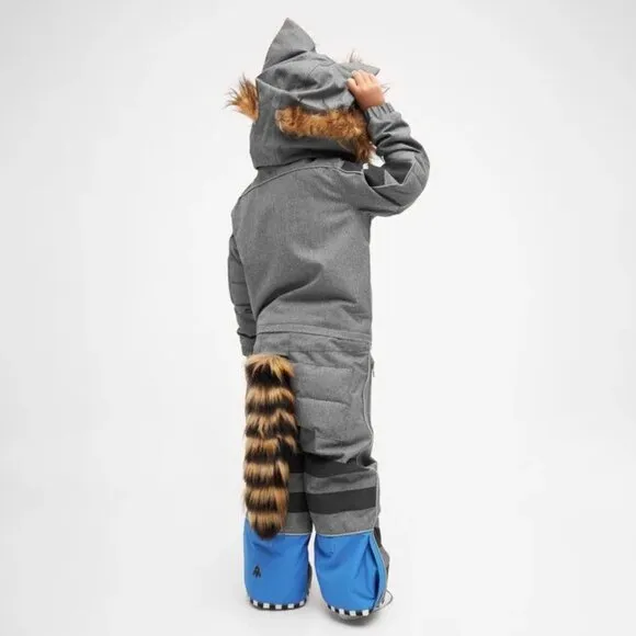 WeeDo Racoondo Snowsuit , Grey Blue, size Medium