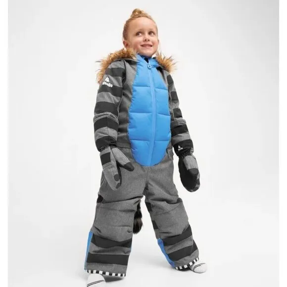 WeeDo Racoondo Snowsuit , Grey Blue, size Medium