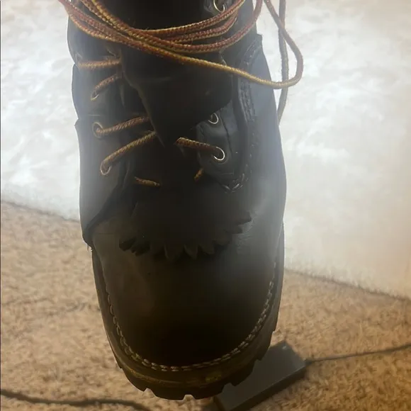 Wesco Black Leather 16” Lineman’s Boots