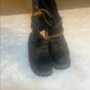 Wesco Black Leather 16” Lineman’s Boots