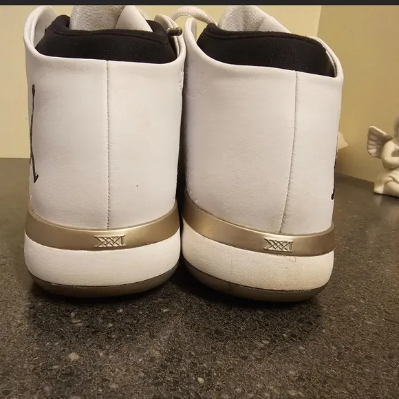 White and Black Basketball Sneakers