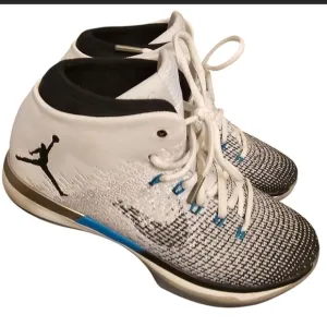 White and Black Basketball Sneakers