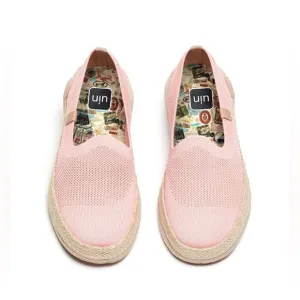 Women NWT UIN Slip On Shoes Knit  Comfortable Loafers &quot;Marbella II Pink&quot; 133