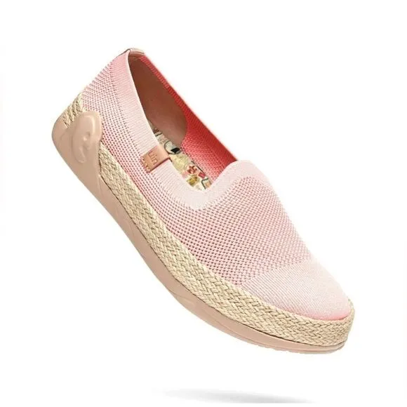 Women NWT UIN Slip On Shoes Knit  Comfortable Loafers &quot;Marbella II Pink&quot; 133