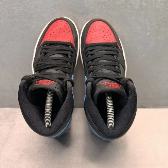 Womens Size 6 Nike Air Jordan 1 High OG Shoes UNC to CHI 2020 Red Blue Black