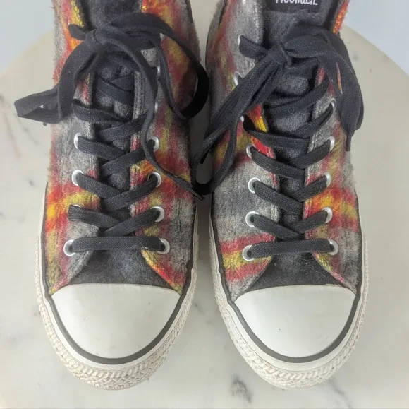 Woolrich X Converse Chuck Taylor Plaid Wool Hi Top Sneakers