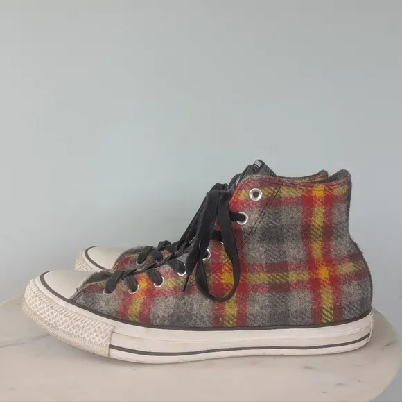 Woolrich X Converse Chuck Taylor Plaid Wool Hi Top Sneakers
