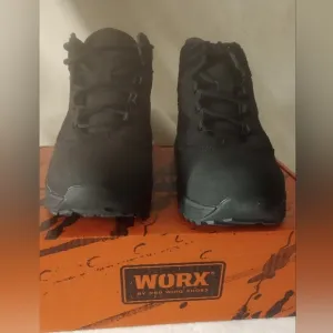 WORX BY RED WING STEEL TOE, SLIP RESISTANT SHOES Men's Size 12-W2-Style#5495.