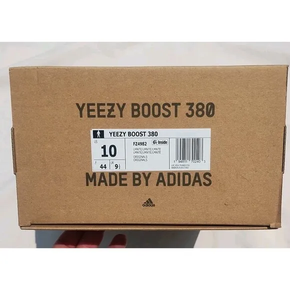 Yeezy Boost 380 FZ4982 Lmnte Originals Made By Adidas Size Mens 10 . New