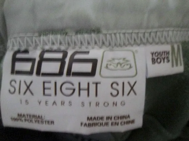 Youth Boys Girls 686 Winter Ski Snowboard Snow Pants KHAKI M 26 X 24 Outdoor Play